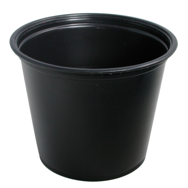 Pequeñas Tarrinas Microondables 165 Ml Ø7,4X6 Cm Negro Pp (2500 Unid.)