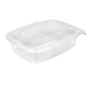 RECIPIENTE CON TAPA BISAGRA 750 ML 18,7x14,4x5,2 CM TRANSPARENTE PP (400 UNID.)