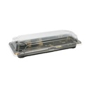 RECIPIENTES + TAPAS PARA "SUSHI" 22,2x9,5x4,5 CM NEGRO PS (600 UNID.)