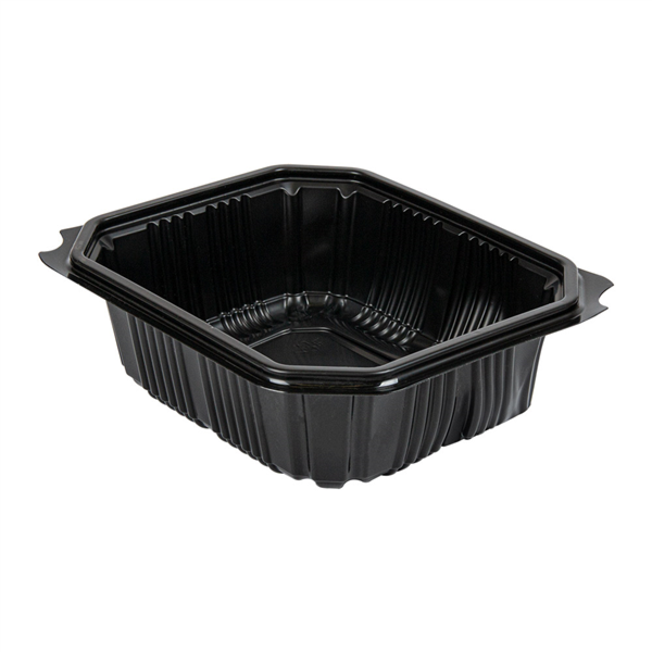 RECIPIENTE 1000 ML 19,4x16,4x6,4 CM NEGRO PP (600 UNID.)