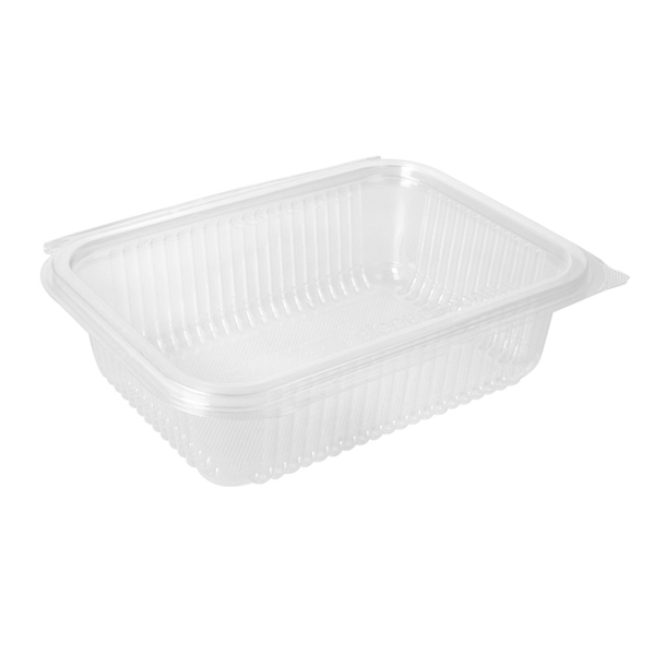 ENSALADERAS CON TAPA BISAGRA 750 ML 18,8x14,3x5,2 CM TRANSPARENTE PLA (400 UNID.)