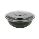 Boles + Tapas 900 Ml Ø 18,6X6,1 Cm Negro Pp (400 Unid.)