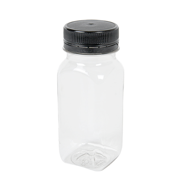 [268.79] Mini Botellas 125 Ml 4,3X4,3X11 Cm Transparente Rpet (513 Unid.)