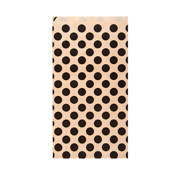 BOLSAS PLANAS TOPOS 60 G/M2 19+8x35 CM NATURAL KRAFT VERJURADO (250 UNID.)