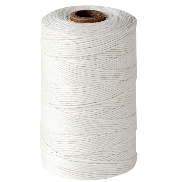 OVILLOS HILO CARNICERO 200 G Ø 11 CM BLANCO ALGODÓN (5 UNID.)