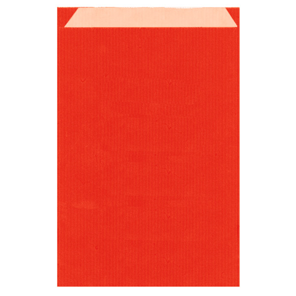 [809.63] BOLSAS PLANAS 60 G/M2 26+9x38 CM ROJO KRAFT VERJURADO (250 UNID.)