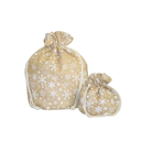 BOLSAS - STARS 25,5x25,5 CM NATURAL YUTE (10 UNID.)