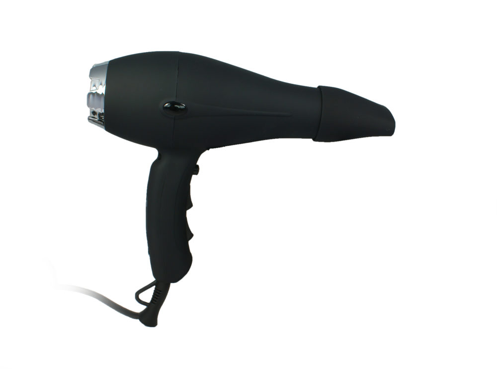 SECADOR DE PELOS SECADOR IBIZA NEGRO MATE