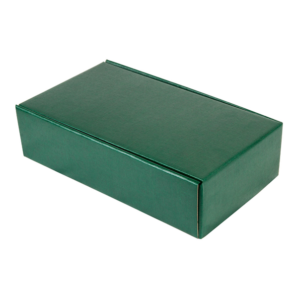 [152.93] 30 U. ESTUCHES 2 BOTELLAS 34x18,5x9 CM VERDE CARTÓN (1 UNID.)