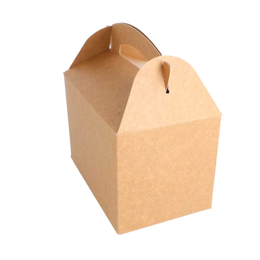 [233.51] CAJAS MENU INFANTIL 250 G/M2 15,50x10,50x17,50 CM NATURAL KRAFT (300 UNID.)