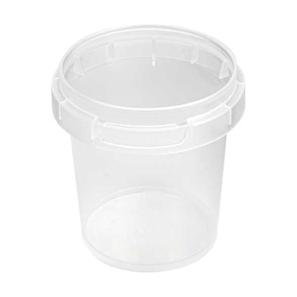 [220.83] RECIPIENTES INVIOLABLES 50 ML Ø 4,8x5 CM TRANSPARENTE PP (2688 UNID.)