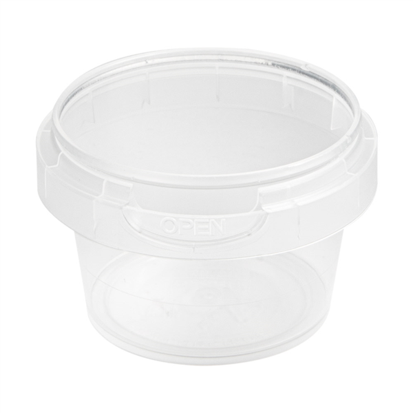 [220.82] RECIPIENTES INVIOLABLES 30 ML Ø 4,8x3,1 CM TRANSPARENTE PP (3840 UNID.)