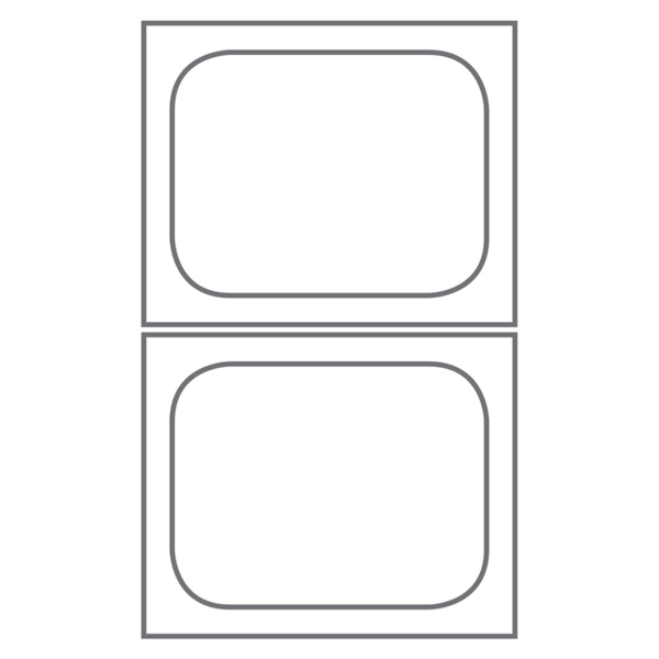 [230.53] MOLDE PARA GN1/8 20x28 CM PLATEADO ALUMINIO (1 UNID.)