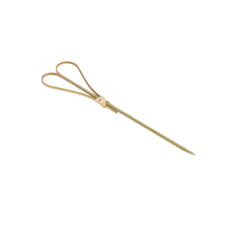 [180.39] PICKS "CORAZÓN" 12 (h) CM NATURAL BAMBÚ (100 UNID.)