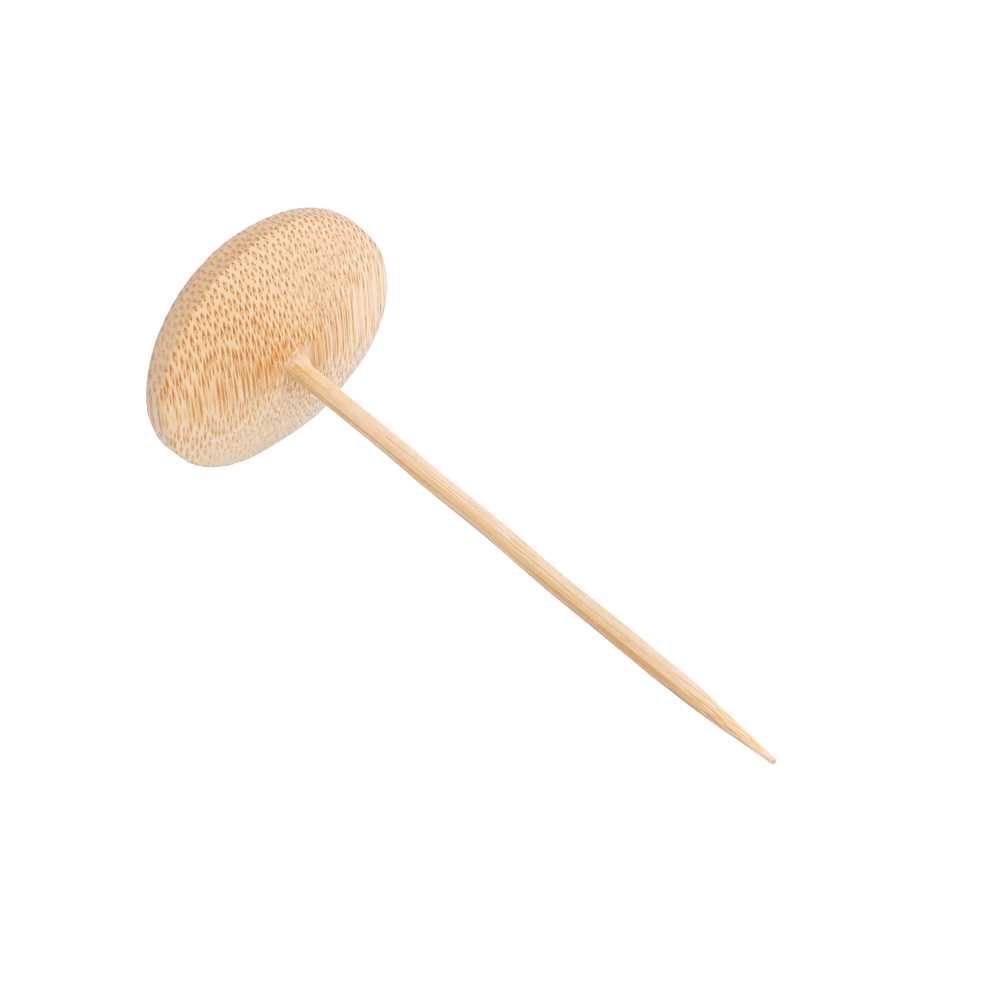 [180.34] 24 U. PLATILLOS CON PICK Ø 4x10 CM NATURAL BAMBÚ (1 UNID.)