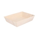 Barquillas Comida 700 Ml 18X13X4 Cm Natural Madera (50 Unid.)
