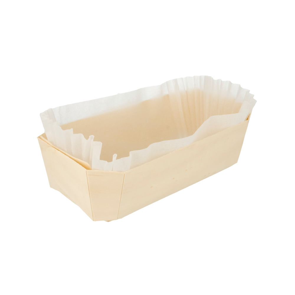 [154.95] 100 U. BARQUILLAS MADERA + MOLDES SILICONADOS 1450 ML 23x13x7 CM NATURAL MADERA (100 UNID.)