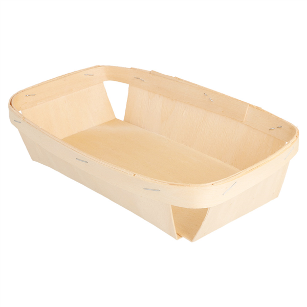 Barquillas 22X13,5X5 Cm Natural Madera (160 Unid.)