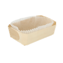 300 U. Barquillas Madera + Moldes Siliconados 800 Ml 18,5X11,5X5,5 Cm Natural Madera (300 Unid.)