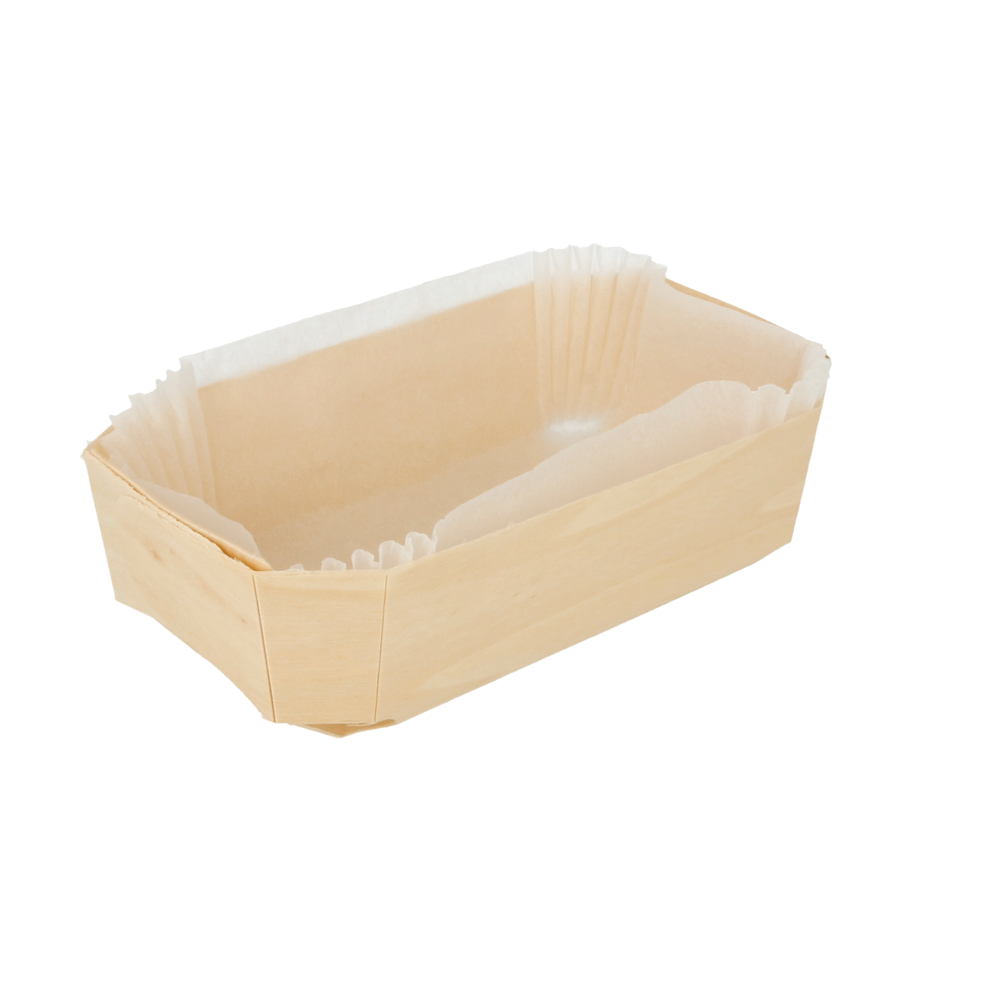[154.88] 400 U. BARQUILLAS MADERA + MOLDES SILICONADOS 400 ML 14x9x4,5 CM NATURAL MADERA (1 UNID.)