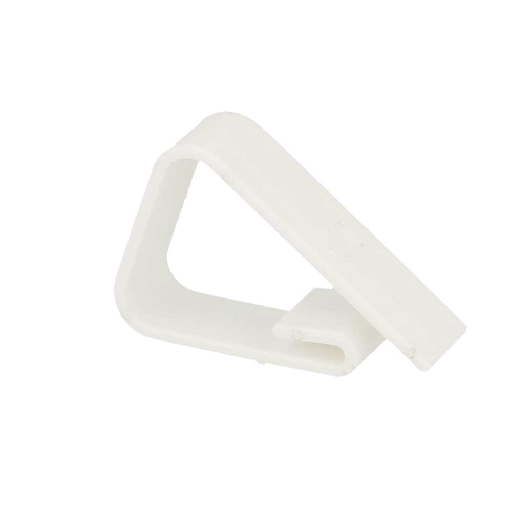 [104.89] PINZAS SUJETA MANTELES 5x3,5x1 CM BLANCO PP (100 UNID.)