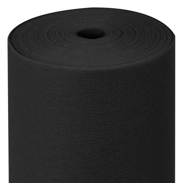 MANTEL PRECORTADO 120 CM 'SPUNBOND' 60 G/M2 1,20x50,4 M NEGRO PP (1 UNID.)