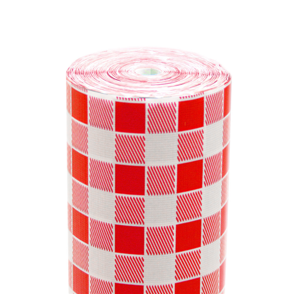 [178.53] MANTEL EN ROLLO 'ANETO - VICHY' 48 G/M2 1,20x100 M BLANCO CELULOSA (4 UNID.)