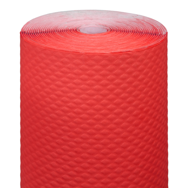 MANTEL EN ROLLO 48 G/M2 1,20x100 M ROJO CELULOSA (4 UNID.)