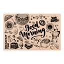 MANTELINES 'GOOD MORNING' 115 G/M2 24,5x38,5 CM NATURAL KRAFT (1000 UNID.)