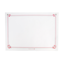 MANTELINES BURDEOS & GRIS 'MAXIM' 48 G/M2 31x43 CM BLANCO CELULOSA (2000 UNID.)