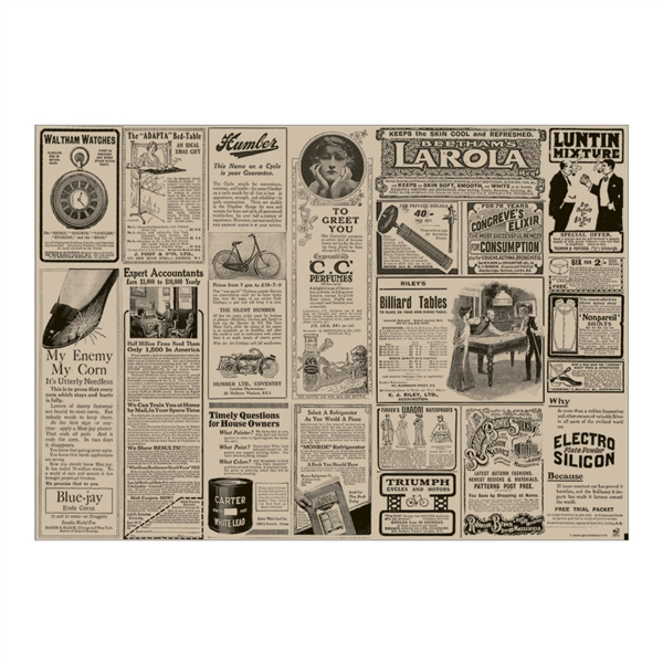 MANTELINES XL - RECICLADOS 'TIMES' 48 G/M2 35x50 CM NATURAL PAPEL (2000 UNID.)