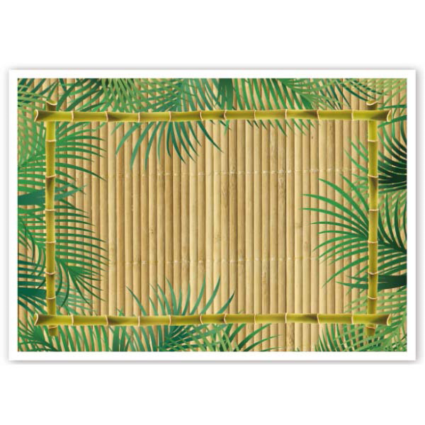 MANTELINES OFFSET 'BAMBOO' 70 G/M2 31x43 CM CUATRICROMÍA PAPEL (2000 UNID.)