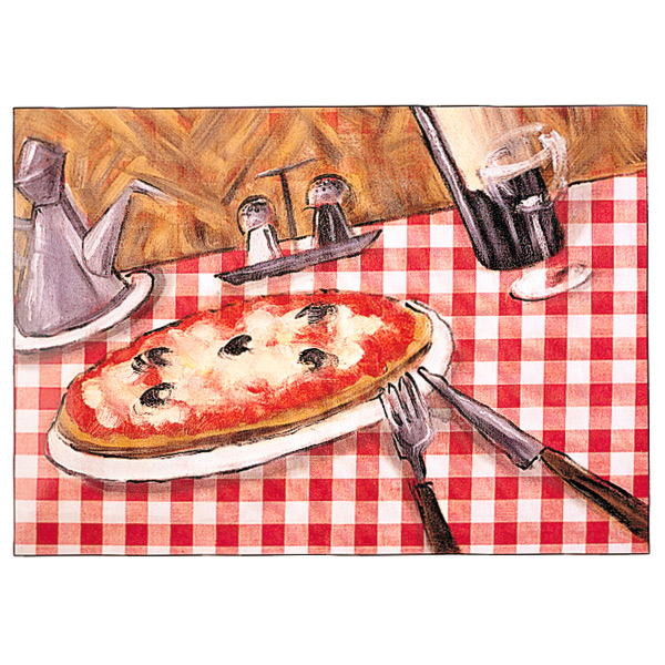 MANTELINES OFFSET 'PIZZA' 70 G/M2 31x43 CM CUATRICROMÍA PAPEL (2000 UNID.)