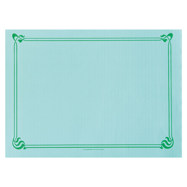 [108.06] Mantelines 48 G/M2 31X43 Cm Verde Agua Celulosa (2000 Unid.)