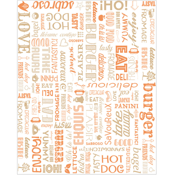 [229.40] PAPEL ANTIGRASAS FAST FOOD 'PAROLE' 35 G/M2 28x34 CM NARANJA PERG. ANTIGRASAS (1000 UNID.)