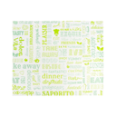 PAPEL ANTIGRASAS BASKET 'PAROLE' 35 G/M2 31x38 CM VERDE PERG. ANTIGRASAS (1000 UNID.)