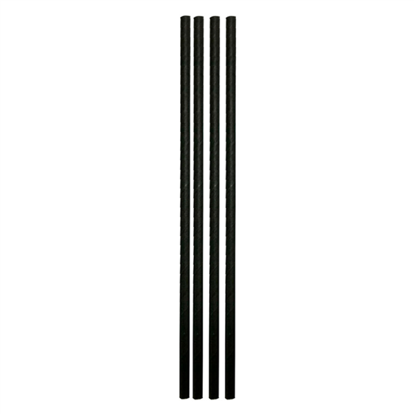 [260.78] Pajitas Rectas 'Paper' Ø0,60X25 Cm Negro Papel (3000 Unid.)