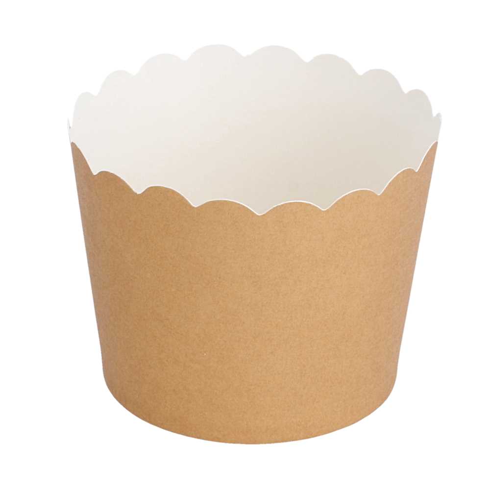 MUFFIN CUPS 160 + 15 PE G/M2 Ø 5x4,5 CM MARRÓN CARTONCILLO (100 UNID.)