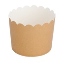 Muffin Cups 160 + 15 Pe G/M2 Ø 6X5,5 Cm Marrón Cartoncillo (100 Unid.)