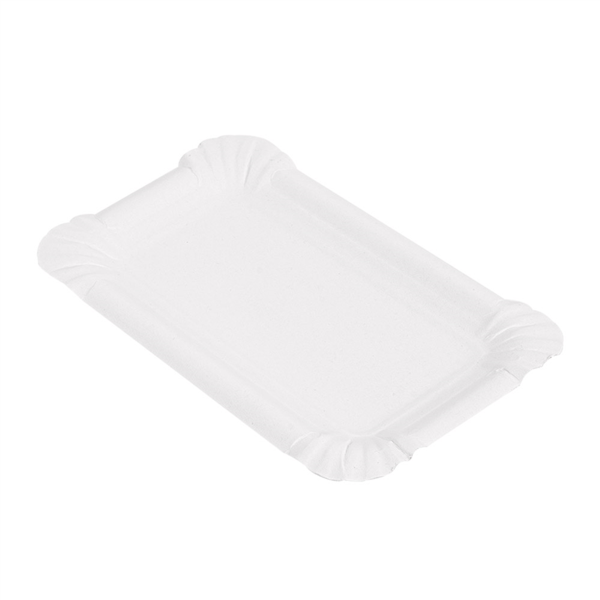 [320.03] Bandejas Pastelería - Pequeñas 250 G/M2 15X9 Cm Blanco Cartón (250 Unid.)