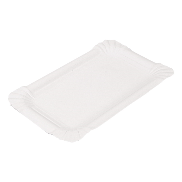 [320.05] Bandejas Pastelería - Pequeñas 280 G/M2 17,5X11Cm Blanco Cartón (250 Unid.)