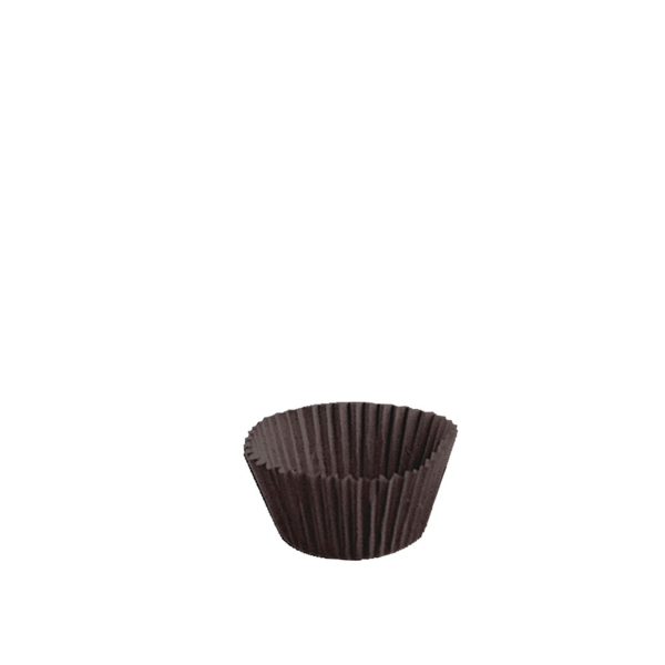 CÁPSULAS 'PETITS FOURS' 50 G/M2 Ø 4x2,5 CM CACAO PERG. ANTIGRASAS (2000 UNID.)