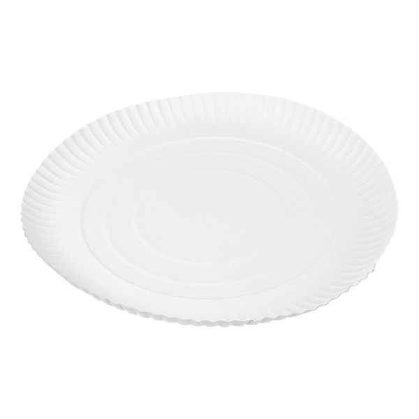 [320.45] Bandejas Relieve Pastelería 420 G/M2 Ø 30 Cm Blanco Cartón (50 Unid.)