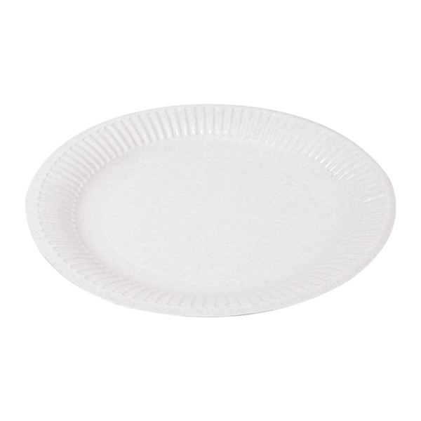 [320.39] Bandejas Relieve Pastelería 300 G/M2 Ø 24 Cm Blanco Cartón (100 Unid.)