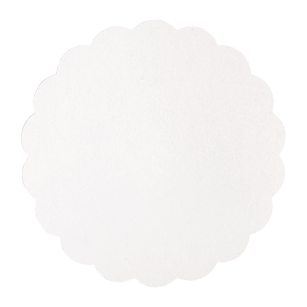 [147.08] Discos Planos Pastelería 300 G/M2 Ø 23 Cm Blanco Cartón (250 Unid.)