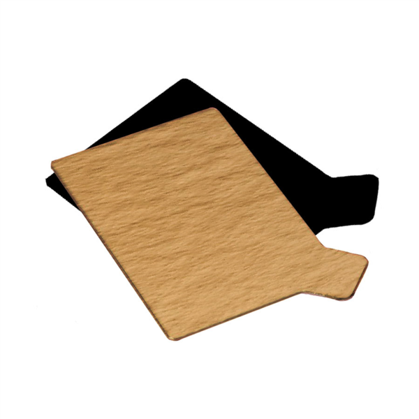 Cartones Pastelería Doble Cara 950 G/M2 5,5X9.5 Cm Oro/Negro Cartón (250 Unid.)