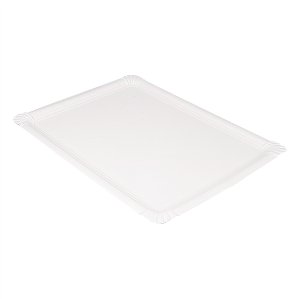 [320.23] Bandejas Pastelería - Medianas 500 G/M2 45,5X34 Cm Blanco Cartón (25 Unid.)