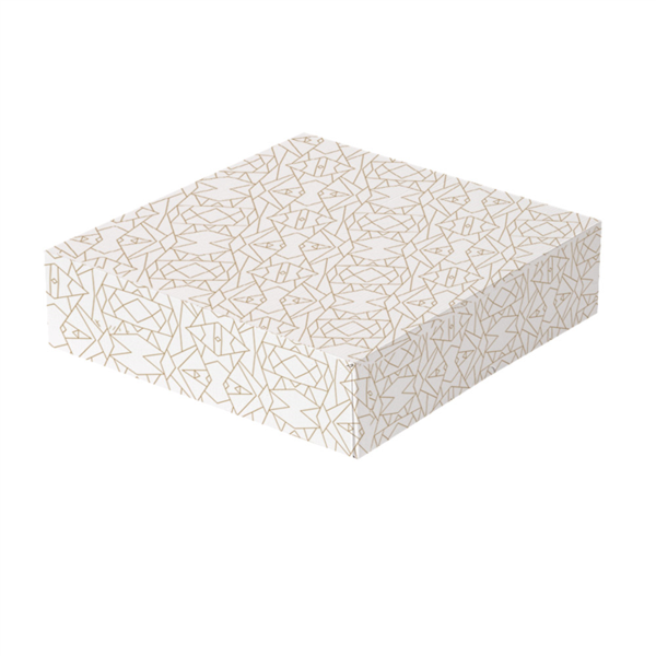 Cajas Pastelería Sin Ventana 'Thepack Deco' 250 G/M2 23X23X7,5 Cm Blanco Cartón Ondulado Nano-Micro (50 Unid.)