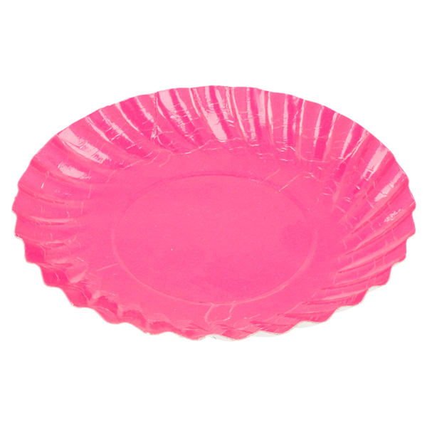 [185.73] MINI BANDEJAS 380 G/M2 Ø 8,8 CM FUCSIA CARTÓN (200 UNID.)
