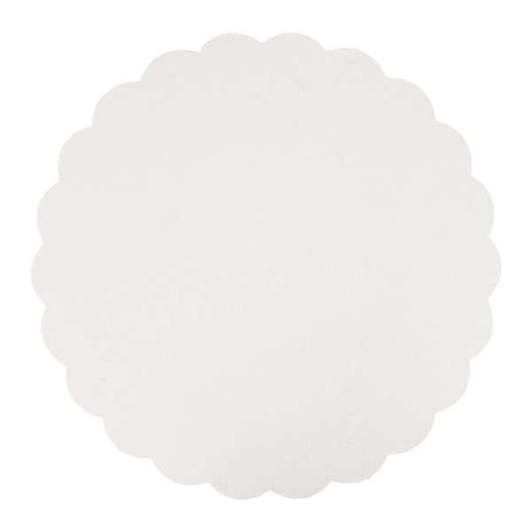 [183.65] Discos Planos Pastelería 390 G/M2 Ø 27 Cm Blanco Cartón (250 Unid.)